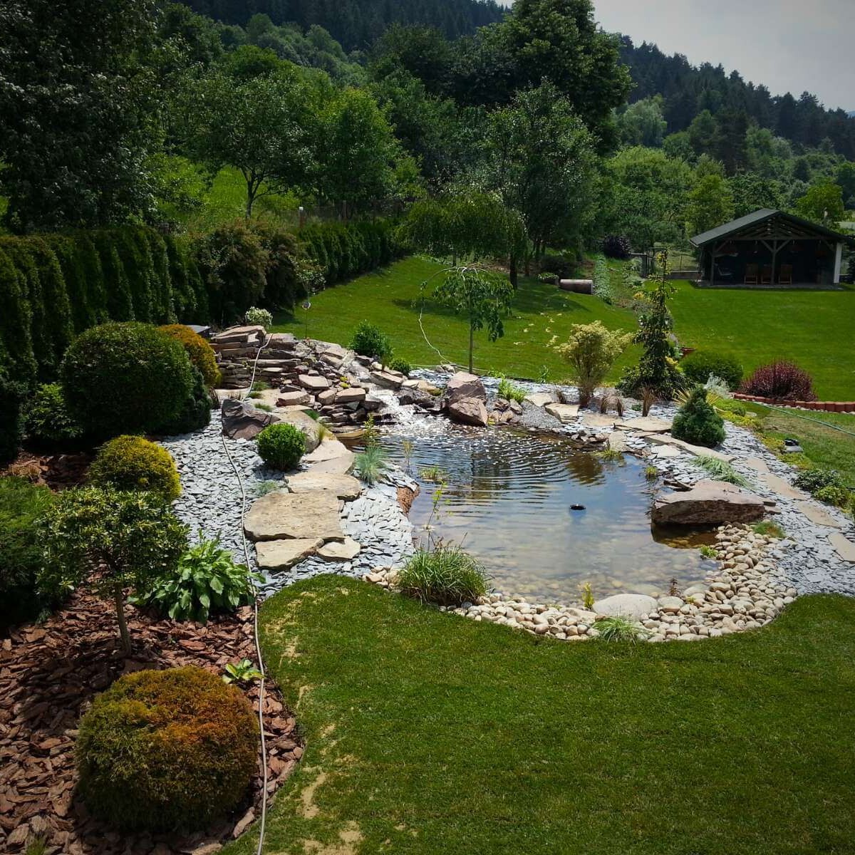 Outdoor garden pond from Dream Garden