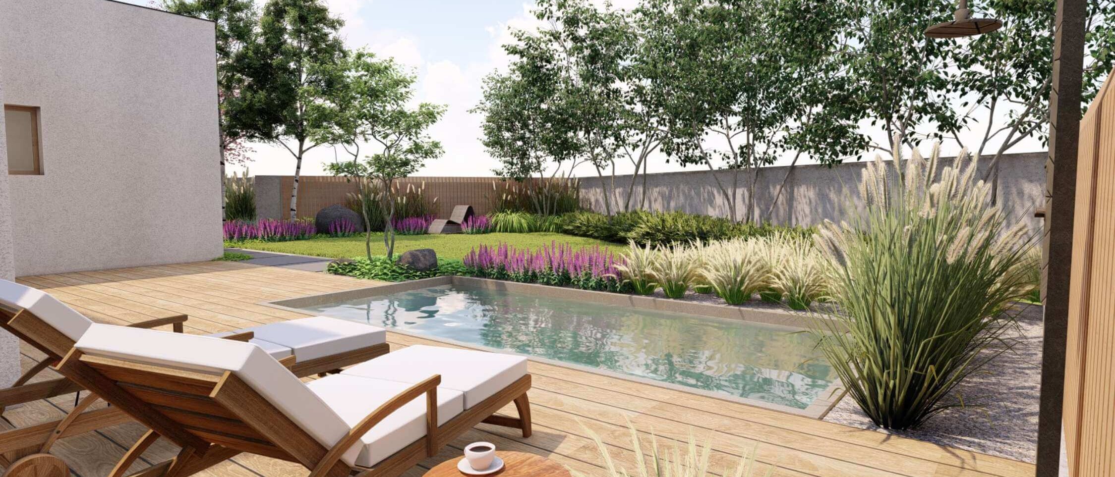 Precise implementation of landscaping with an emphasis on detail and quality of workmanship - Terrace construction