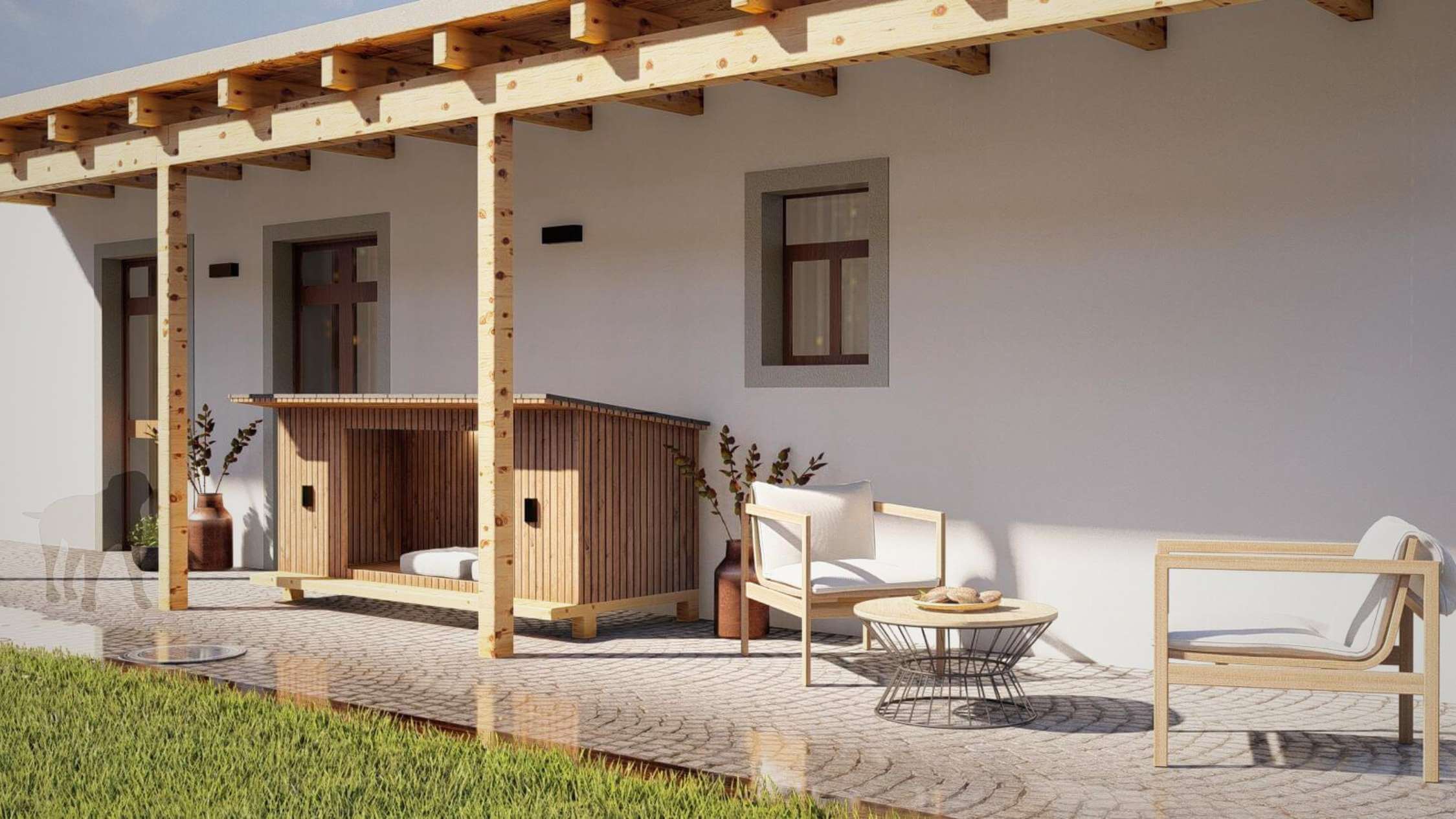 Dog house in your turnkey garden by Dream Garden.