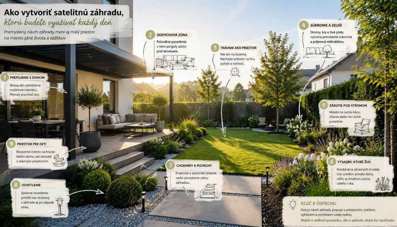 Návrh satelitnej záhrady od Dream Garden.